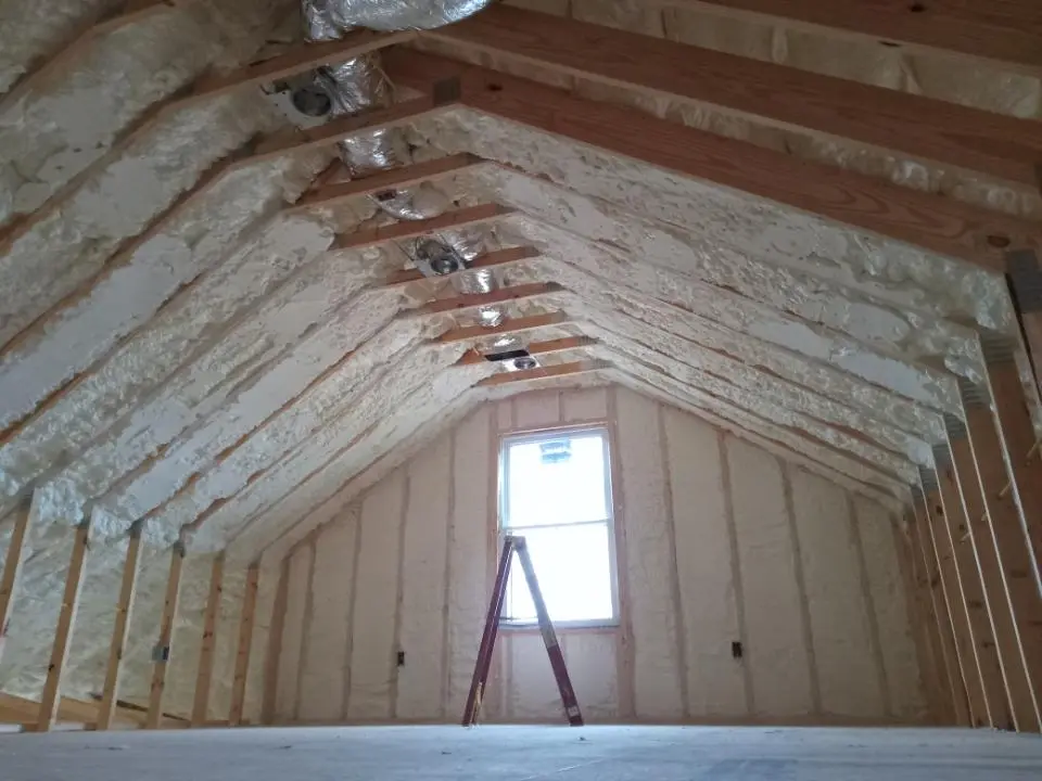 Spray foam roofing application for Crawl Space Insulation project in Ojus
